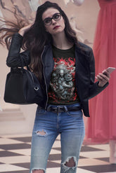 camiseta tattoo style heavy metal